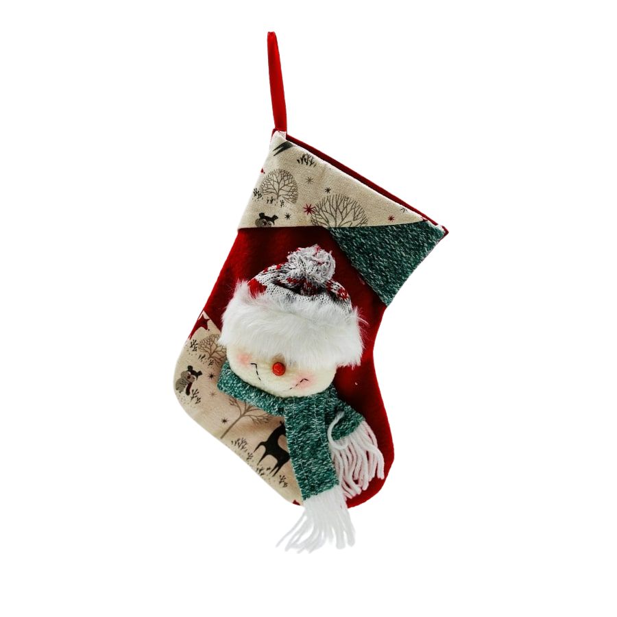 Ciorap decorativ pentru Craciun - 25cm x 18 cm
