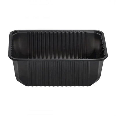 caserola pp neagra eurobox cu capac 1000 ml 50buc/set