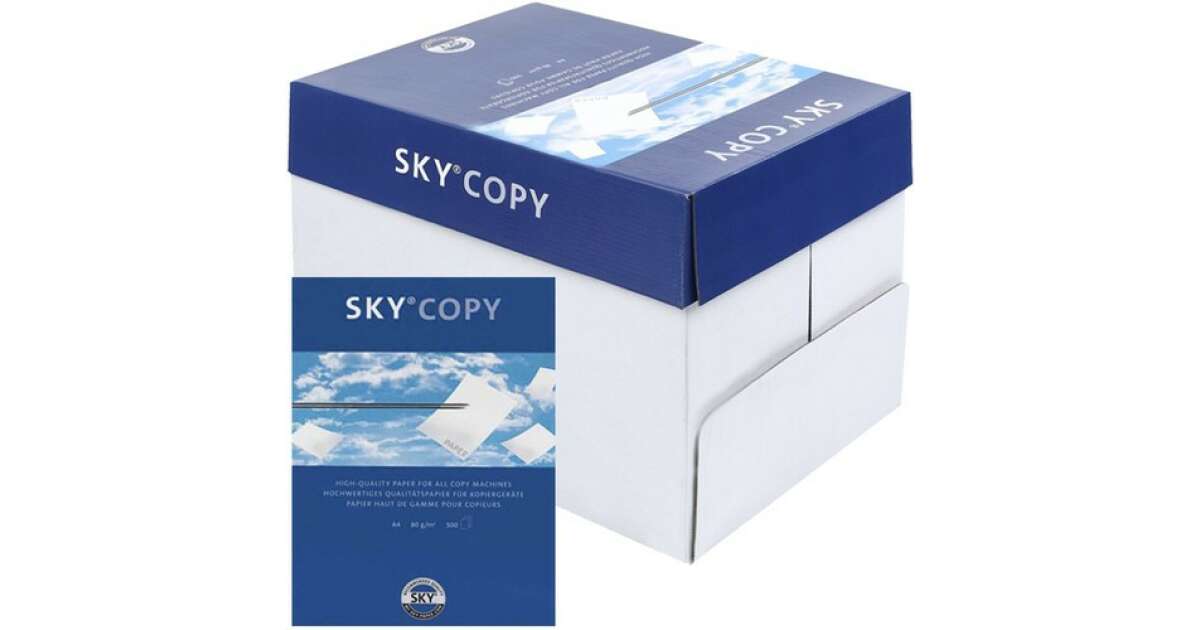 Top hartie A4 copiator, 80g/m², 500 coli/top, SKYCOPY