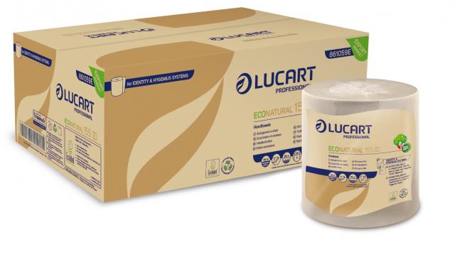 Prosoape din hartie Lucart Econatural 155 ID, autocut 861059E