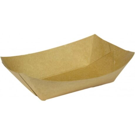 Barcuta carton kraft natur 1200 cc, 260x173 mm, 250 Buc/Set