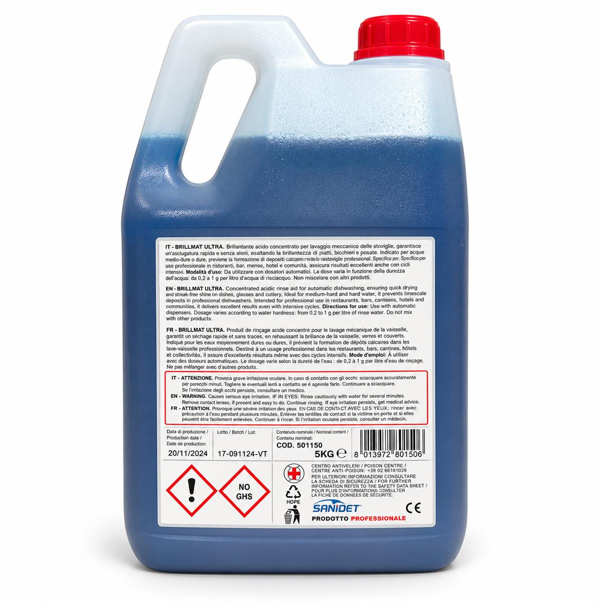 Detergent-clatire-vase-masina-automata-Brillmat-Ultra-Sanidet-6-KG