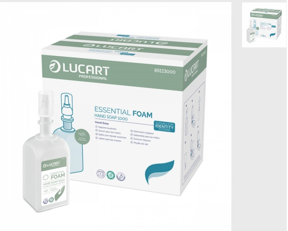 Rezerva sapun spuma essential 1000 ml Lucart