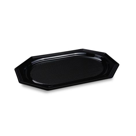 PLATOU-DIN-PLASTIC-NEGRU-55-cm-cu-CAPAC-TRANSPARENT-10BUC