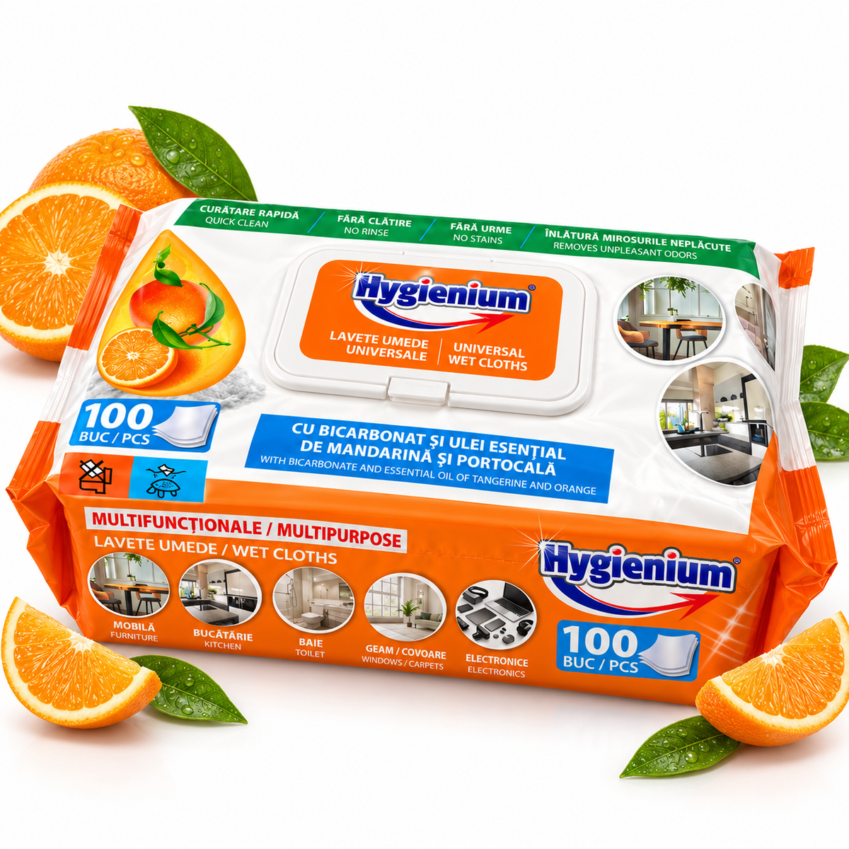 Servetele-umede-Hygienium-cu-otet-si-bicarbonat-miros-de-mandarine-pachet-100-buc