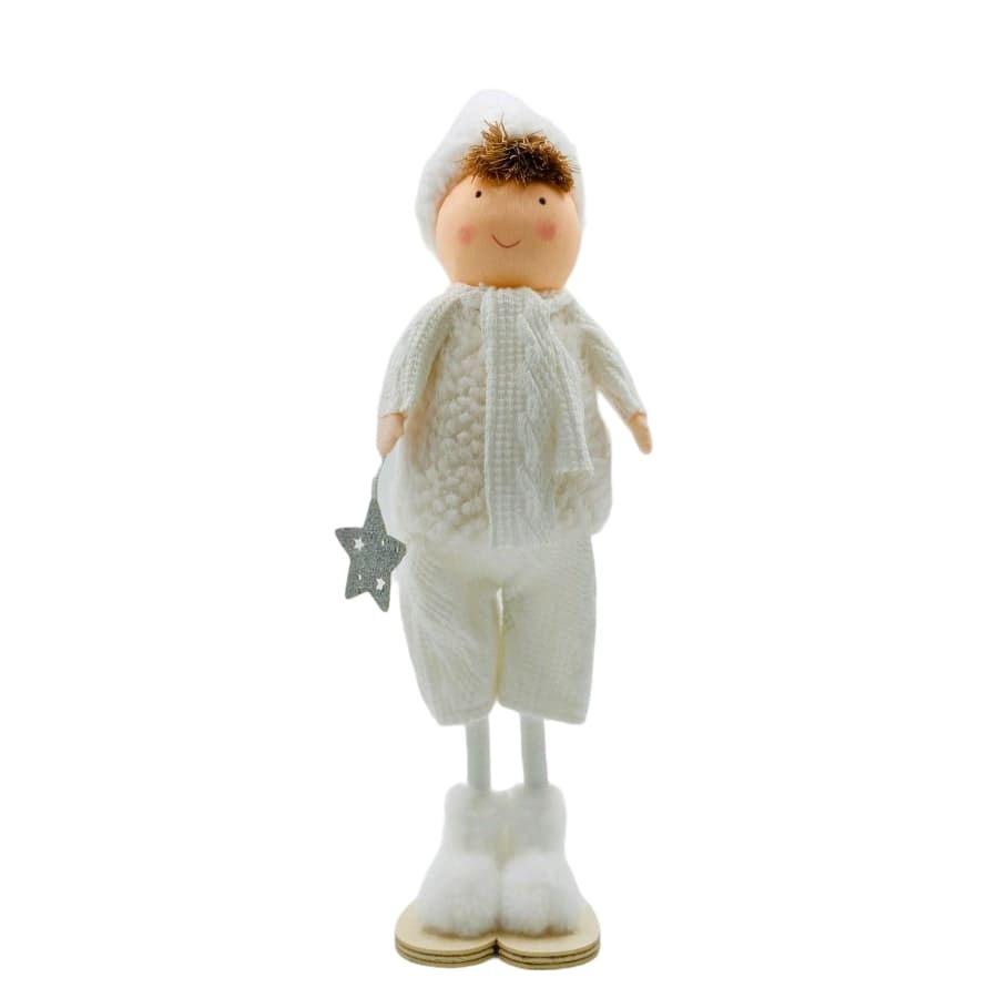 Figurina decorativa Boy White-30cm