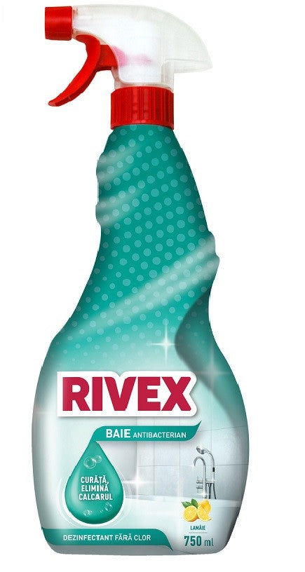 Detergent baie RIVEX ANTIBACTERIAN cu pulverizator 750 ml